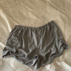 Super soft grey star print shorts size small